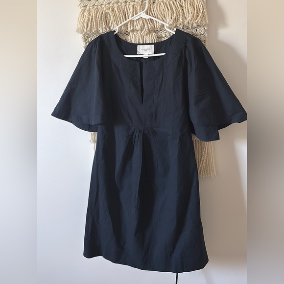 Pomander Place Tuckernuck Finley Flutter Sleeve Dress in Navy Blue Medium - Picture 3 of 5